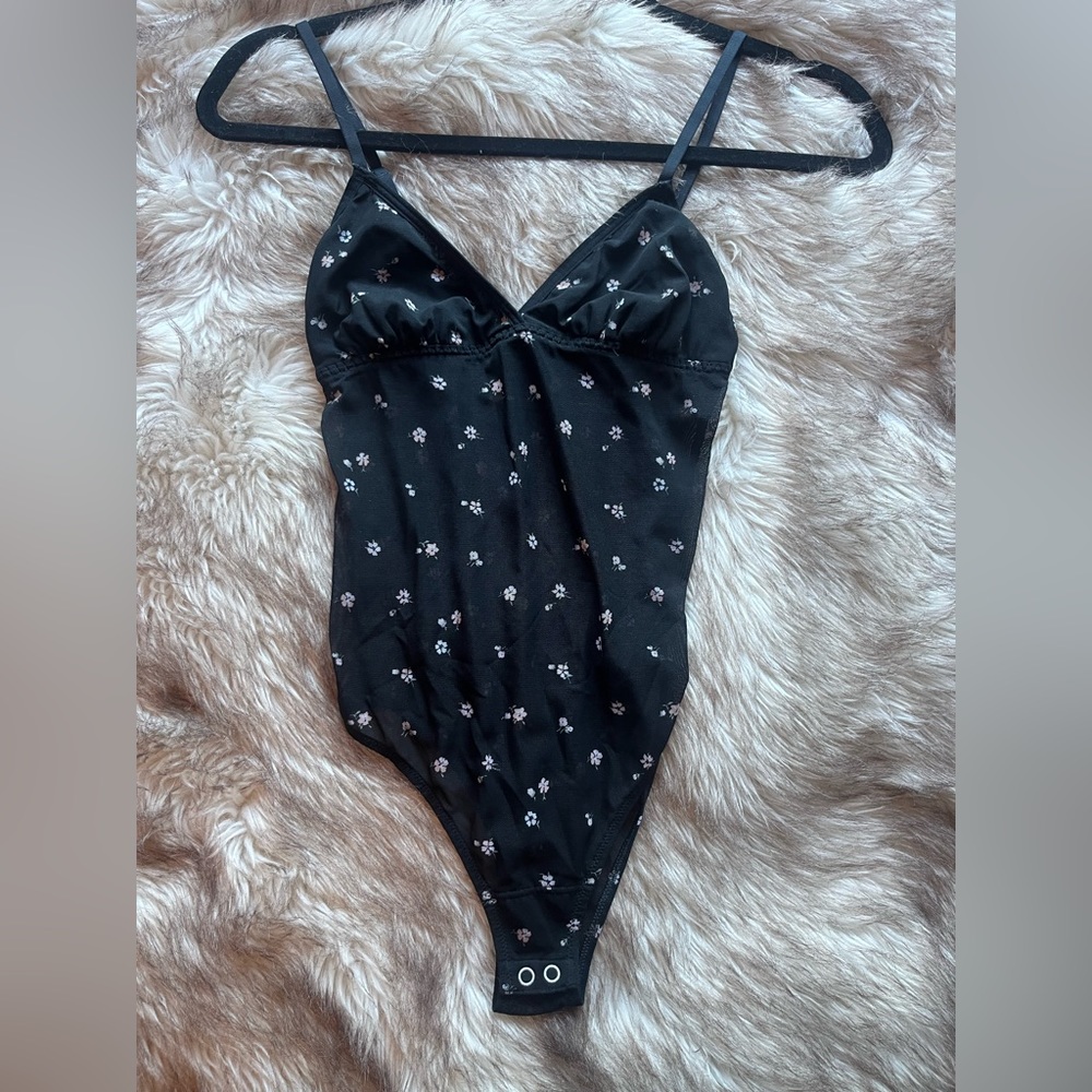 Sheer Floral Bodysuit